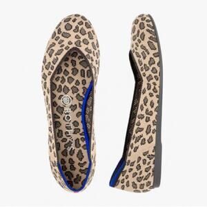 Rothy’s RETIRED Leopard Spotted Round Toe Flats